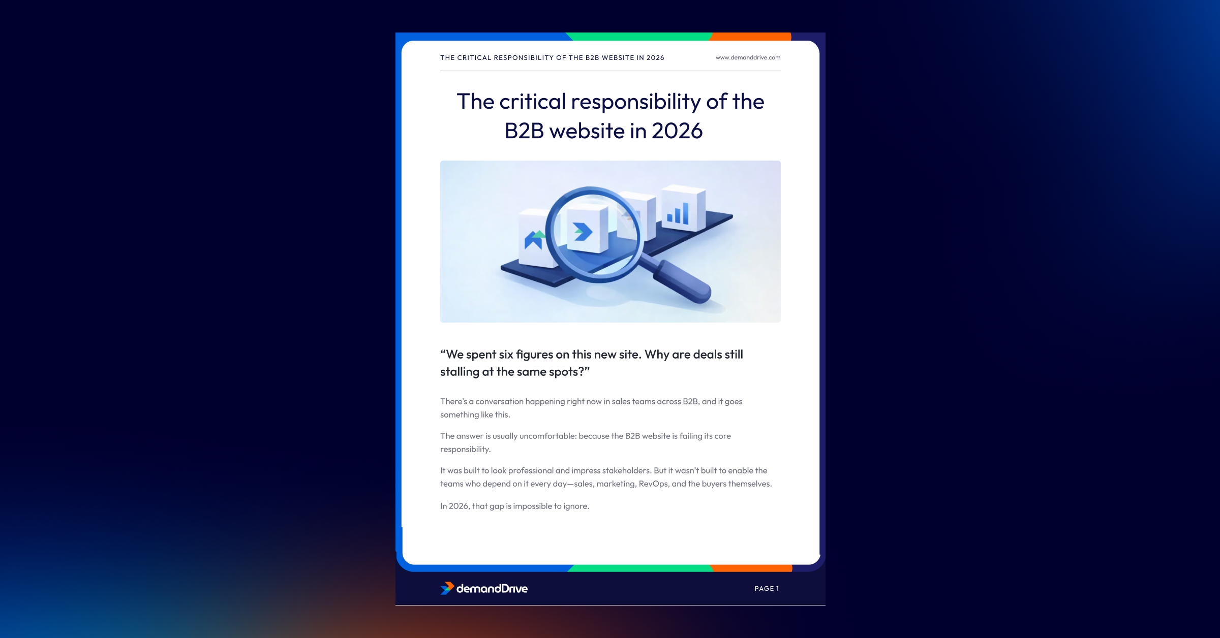 Responsibility of a B2B website 2026 cover